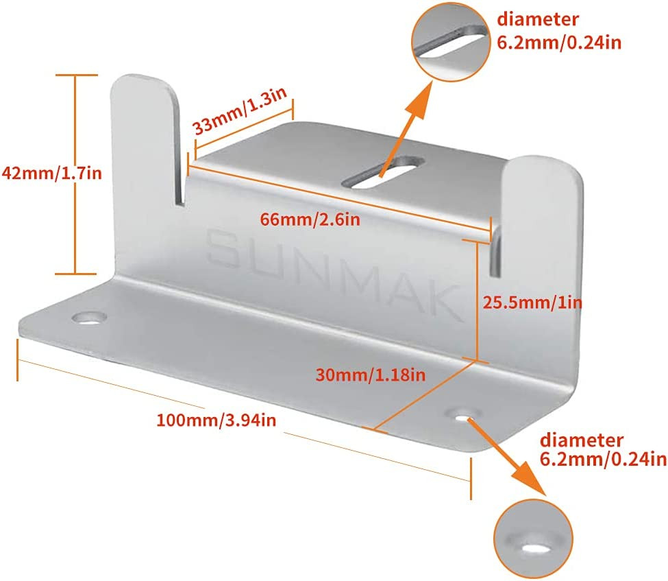 16 Units per Set Solar Panel Mounting Z Brackets, Solar Panel Mounting Brackets
