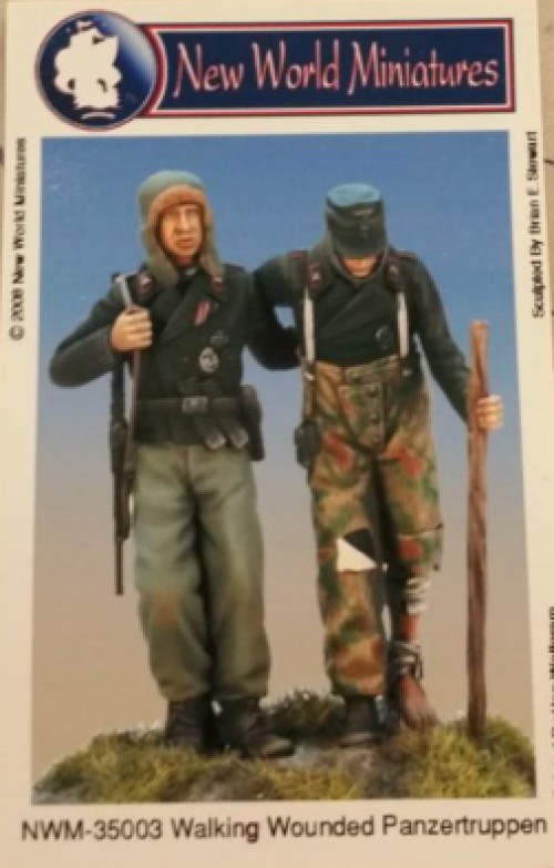 Unpainted 1/35 Resin Wounded soldiers 2pcs 495Y