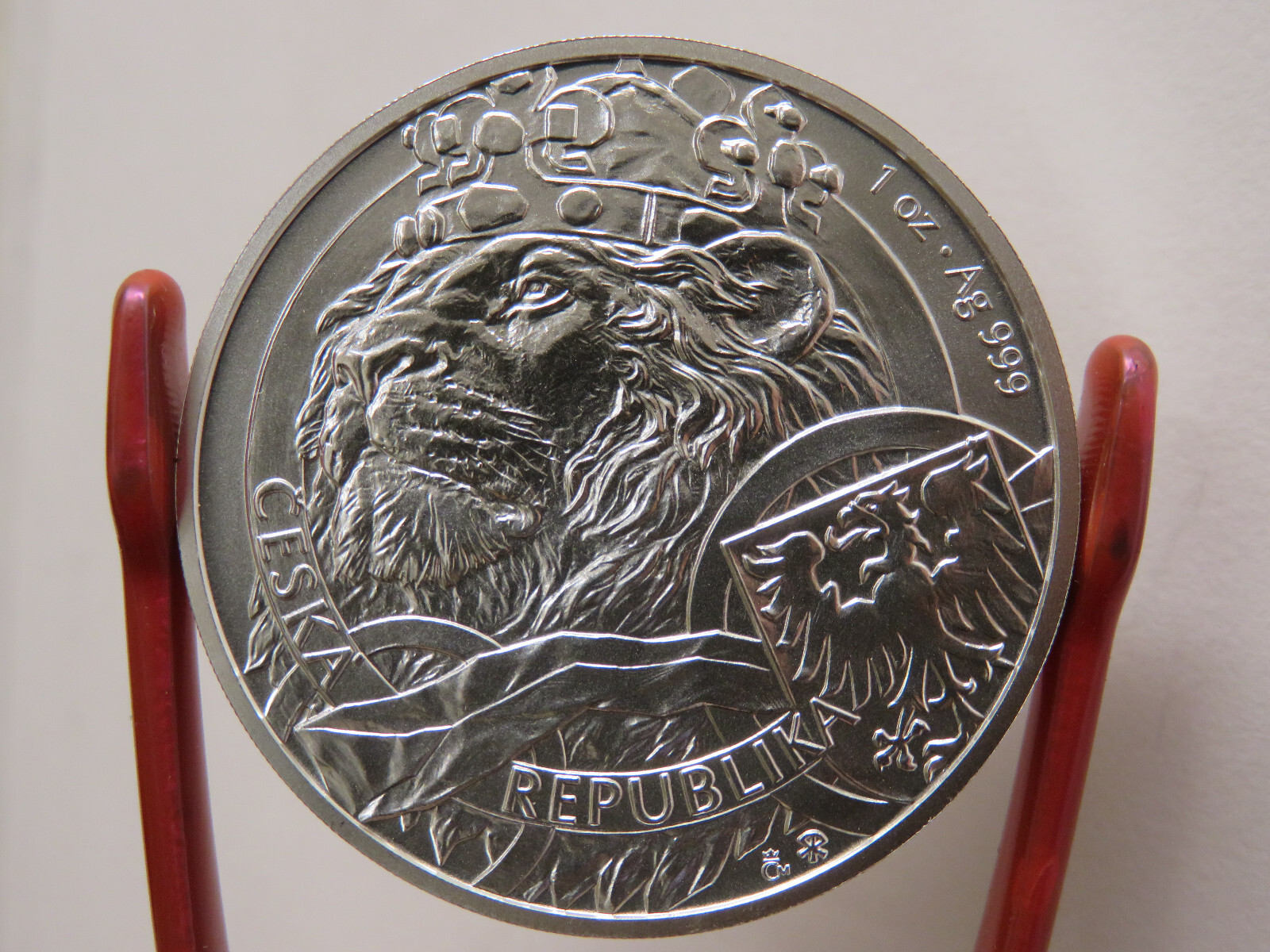 2025 Nuie Czech Lion 1 Oz Silver Coin