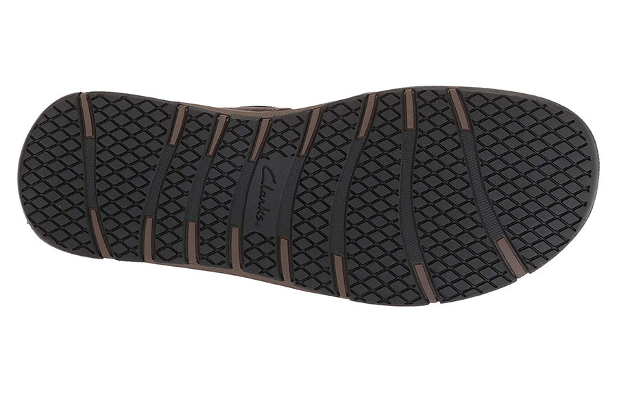 NEW - Clarks Brixby Shore Leather Men Sandals Sz.13 brwn
