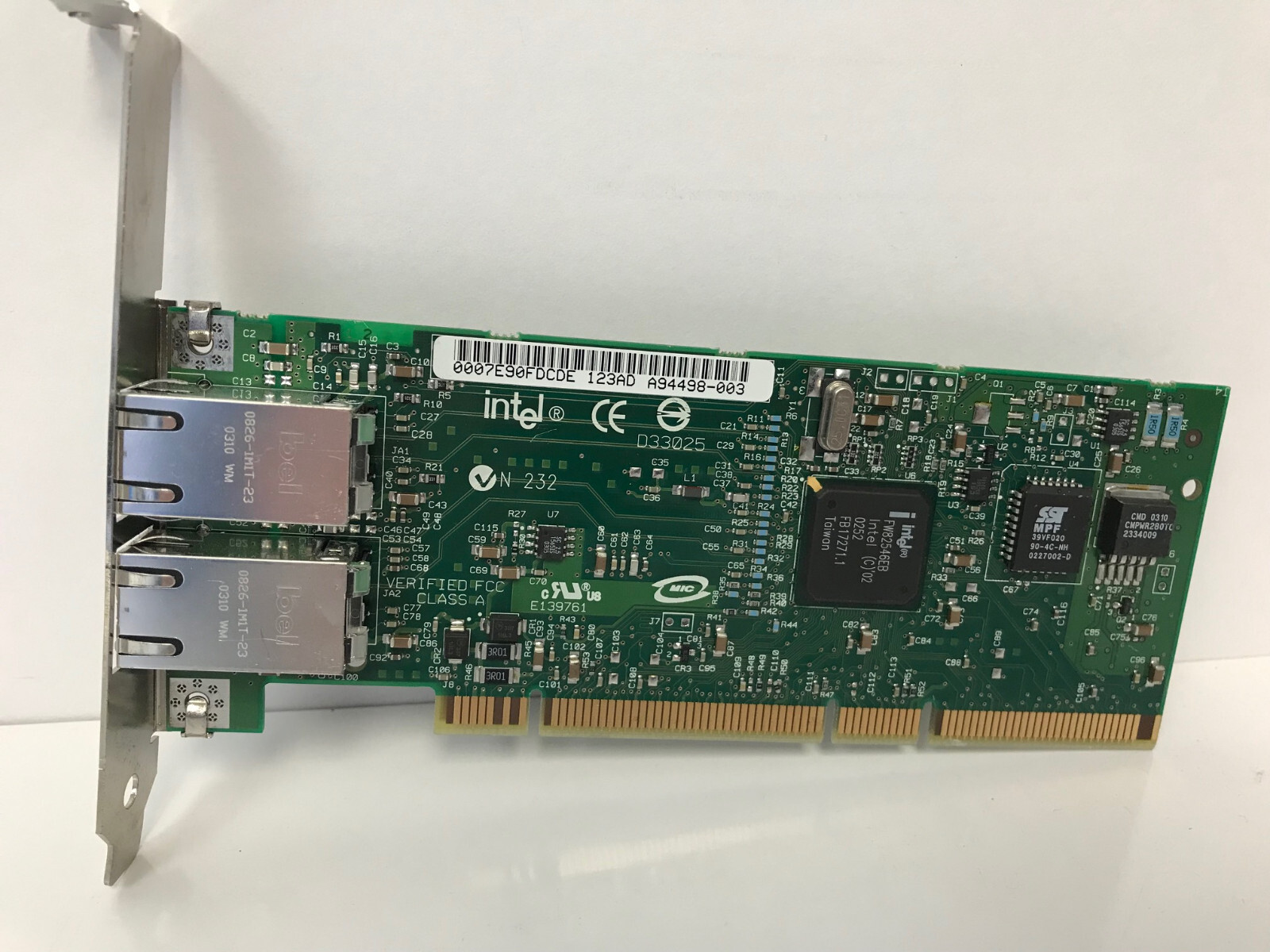 INTEL A94498-003 PCI-X PRO/1000 MT DUAL PORT SERVER ADAPTER