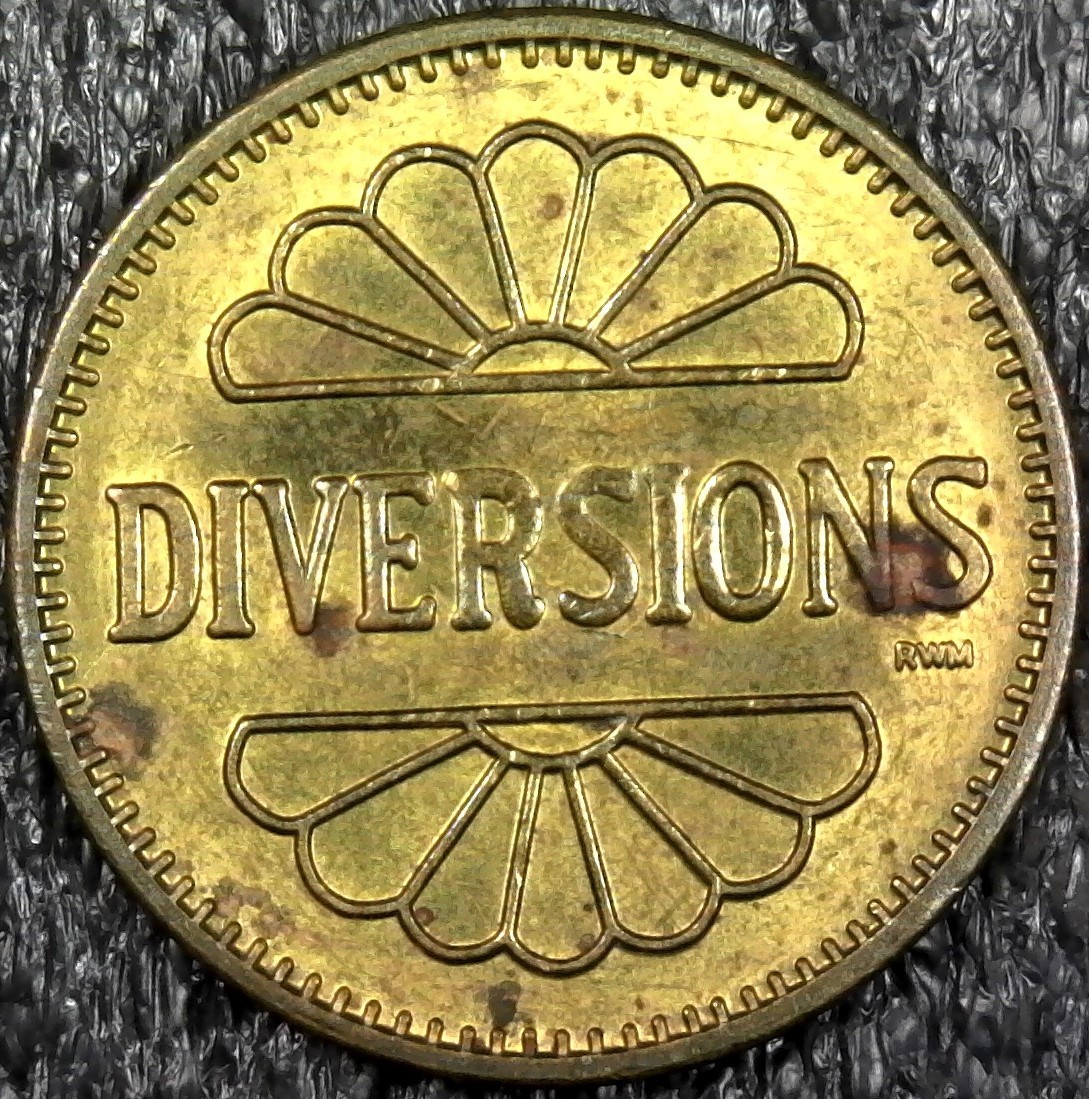 Dancing Wizard - Diversions Arcade Video Game Token 23mm (c613)