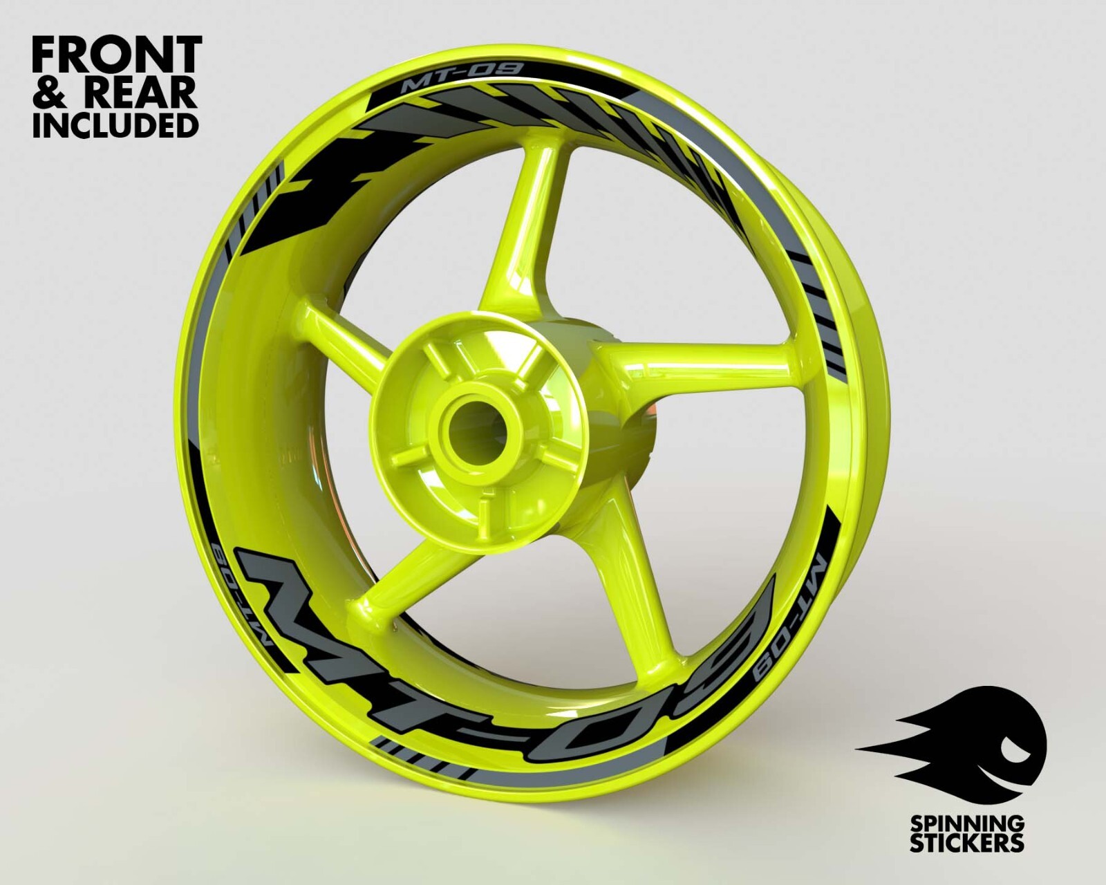 Wheel Stickers for Yamaha MT-09 MT1 Rim Tape Motorcycle Decals Graphics 17"