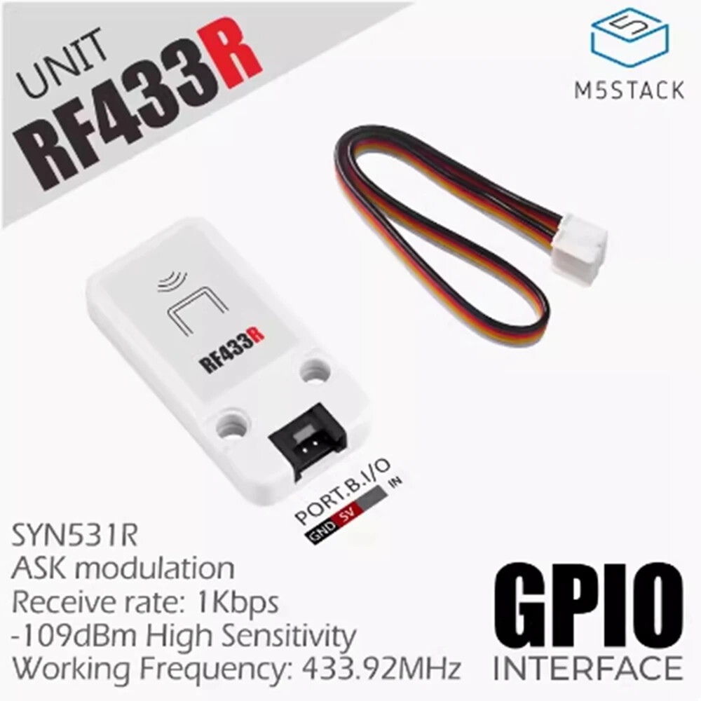 M5Stack RF433R Wireless RF receiver SYN531R of Radio Frequency Remote Control