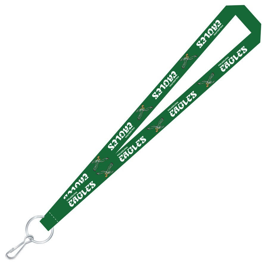 Philadelphia Eagles Retro Vintage Logo Soft Lanyard Kelly Green Key Chain