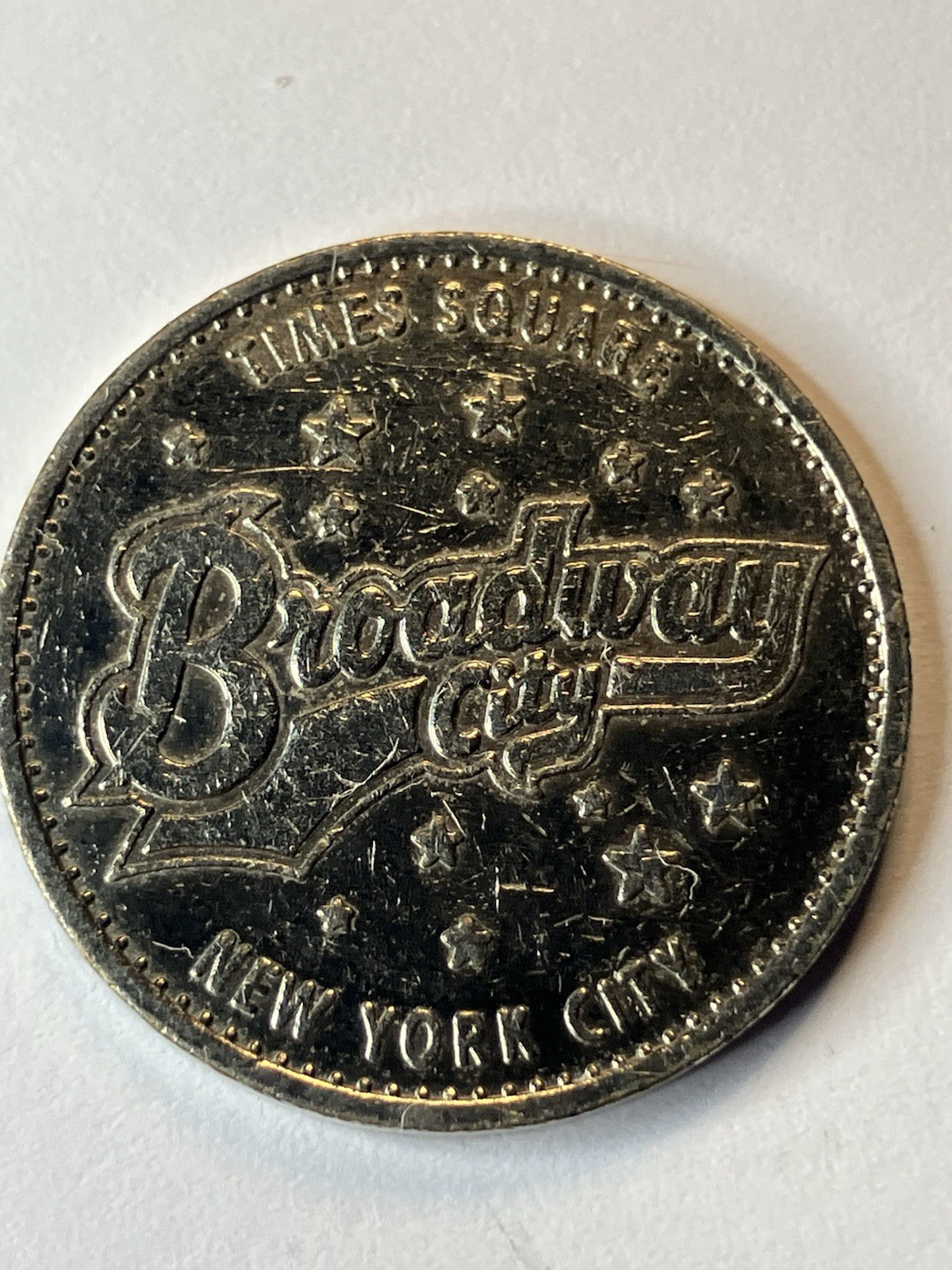 OBSOLETE BROADWAY CITY ARCADE VIDEO GAME TOKEN TIMES SQUARE NEW YORK CITY #ua1