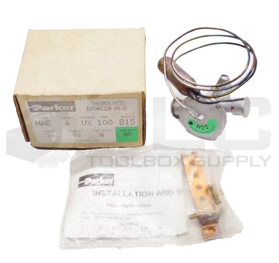 NEW PARKER R22 THERMOSTATIC EXPANSION VALVE 1/2" TYPE HAE