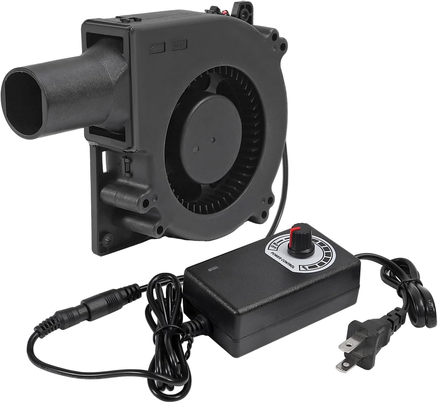 120mm 12V BBQ Blower Fan with Variable Speed Controller for Outdoor Cooking & Ve