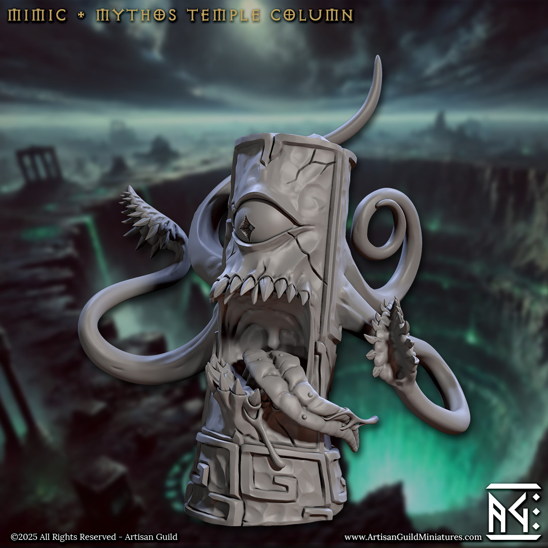 Terrain Mimic - Temple Pillar Column - Artisan Guild - Dungeons and Dragons