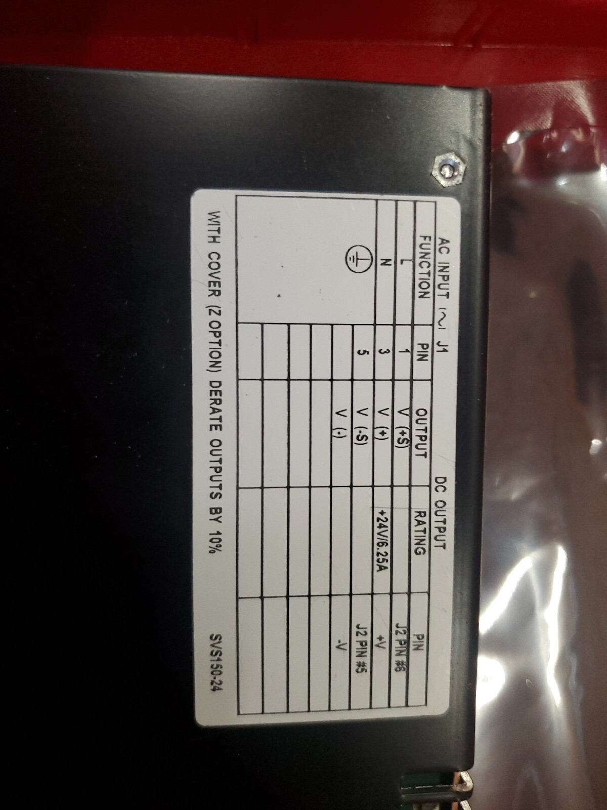 LAMBDA ELECTRONICS SVS150-24 POWER SUPPLY HAL-02-1051 GOOD CONDITION SHIPS TODAY