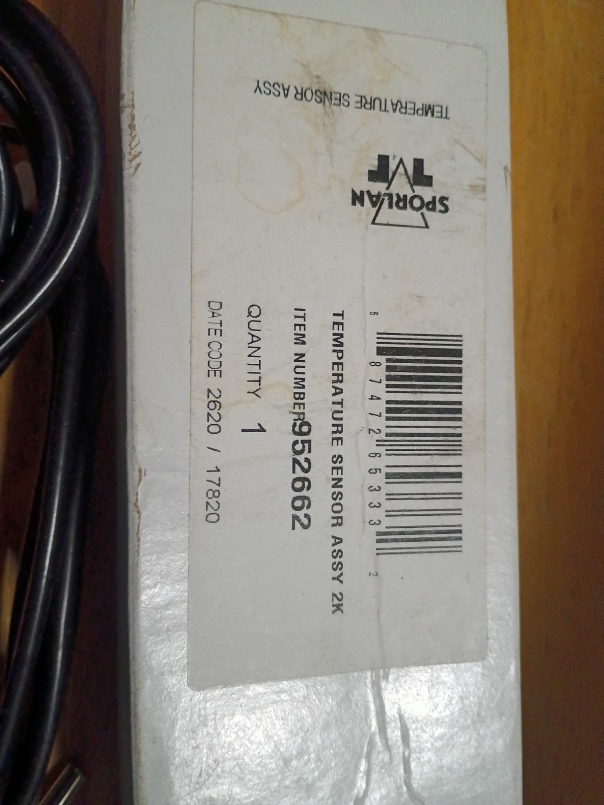 Sporlan Temperature Sensor Assy 2K Item# 952662