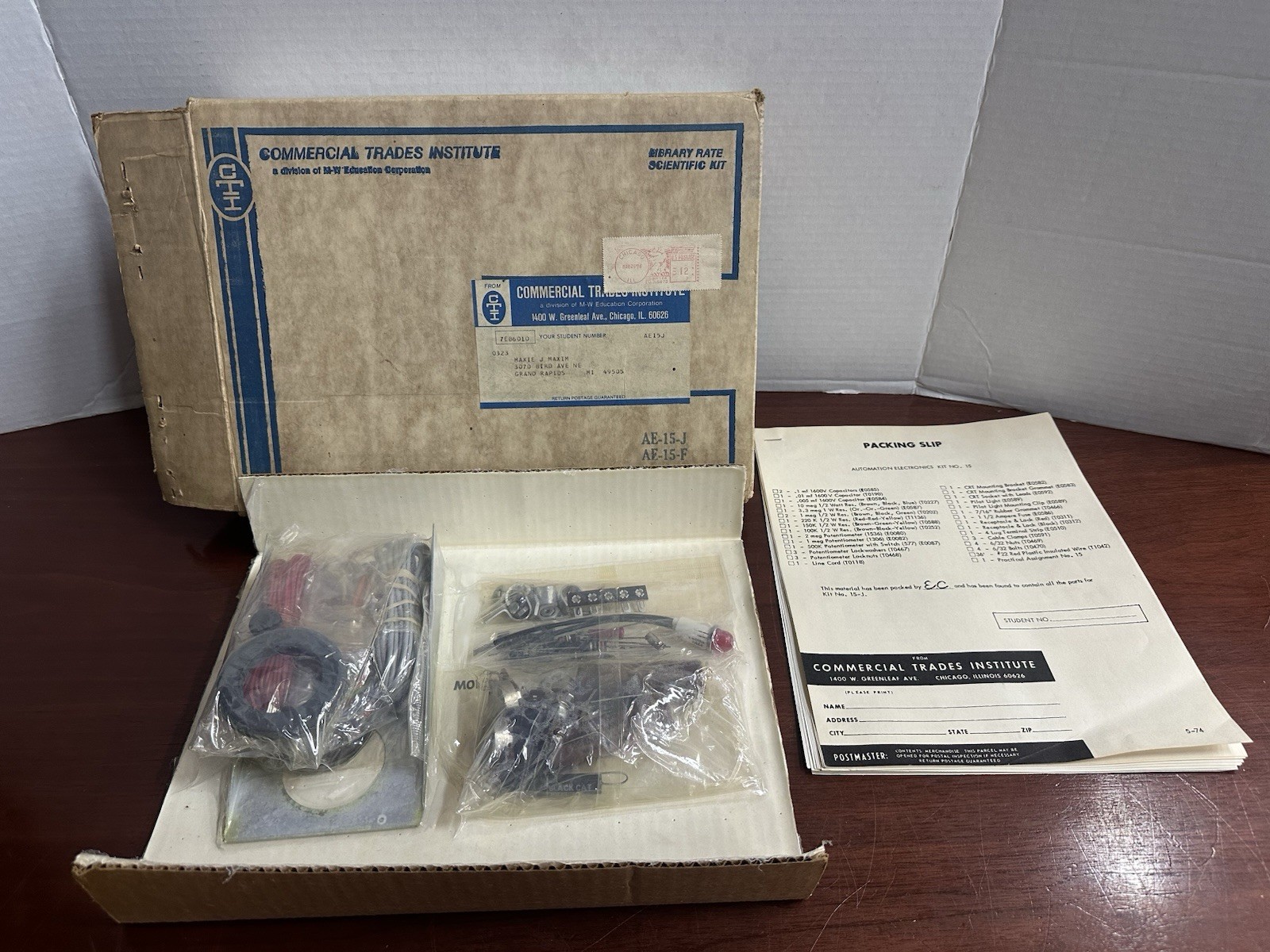 RARE! NEW OLD STOCK Commercial Trades Institute Kit No. 15-J