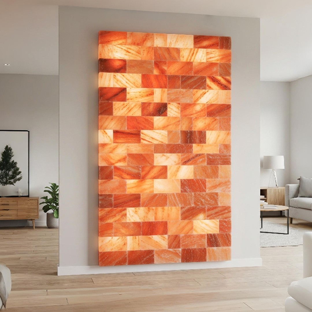 28×40" All-in-One Salt Wall Panel Kit Include Bricks, Glue, LED, Map User Manual
