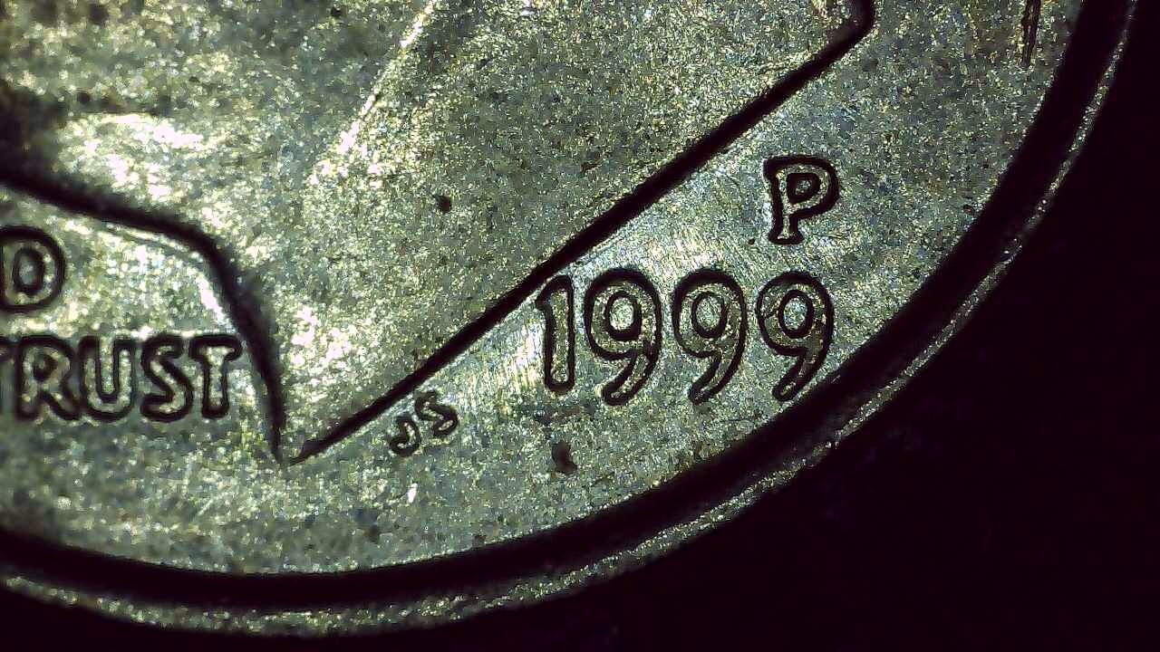 1999 P Dime error collar clash