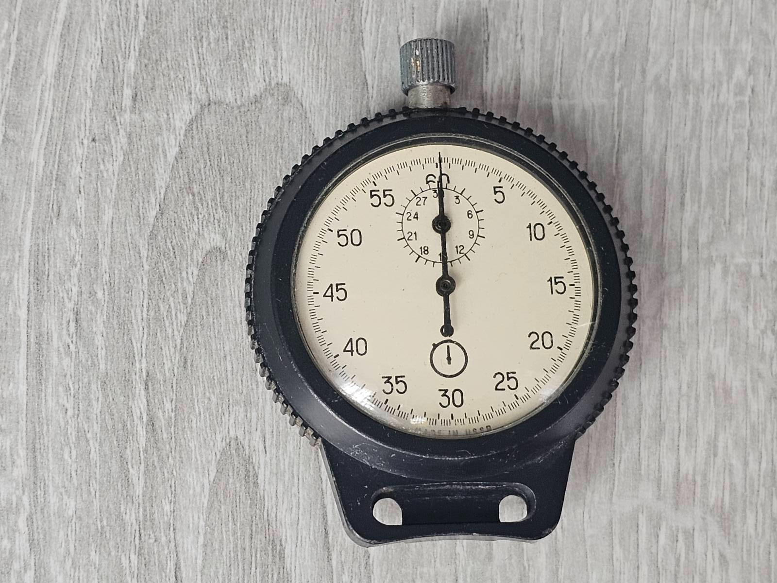 Vintage Soviet Mechanical Stopwatch | USSR Made Sports Timer