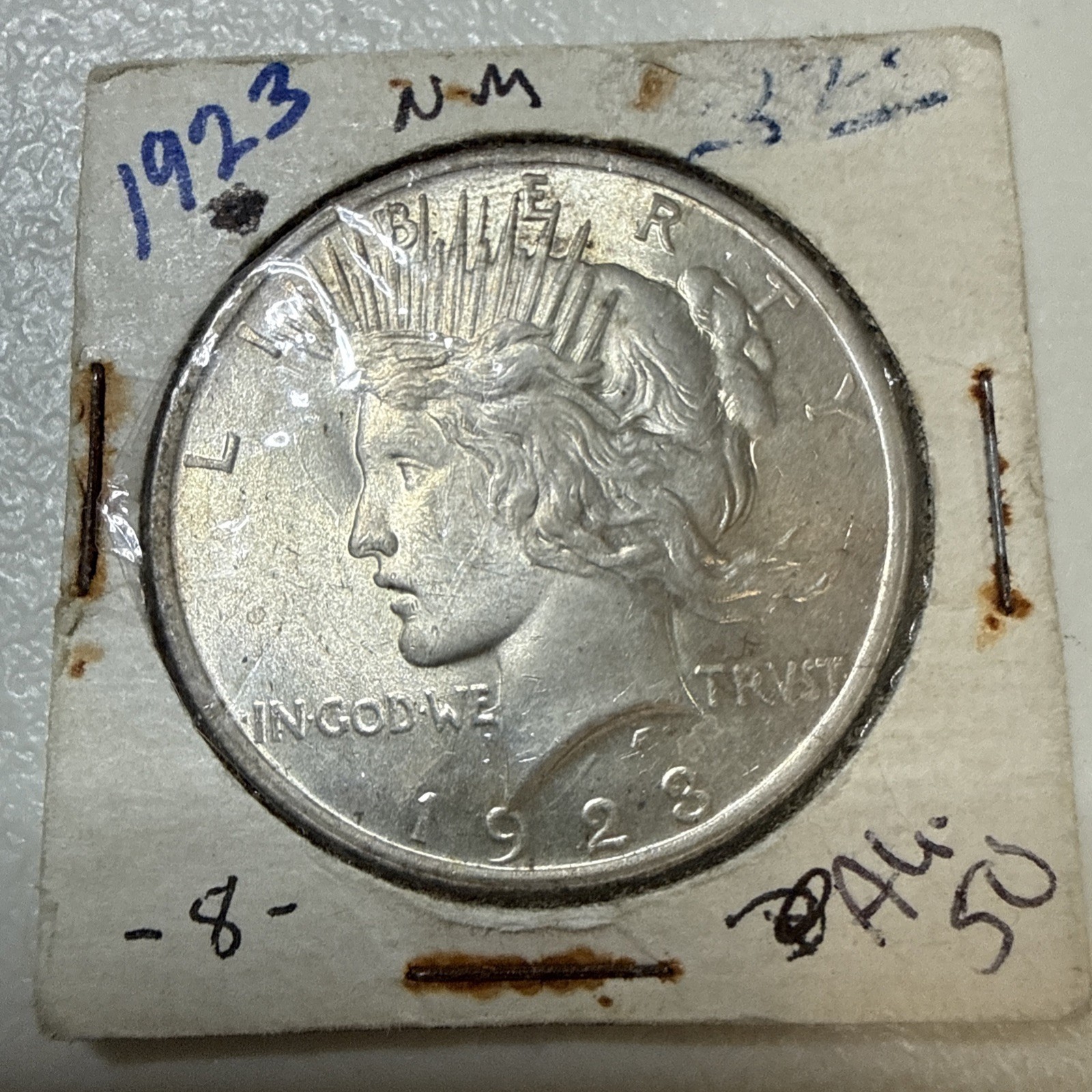 1923 Peace Dollar In AU Condition