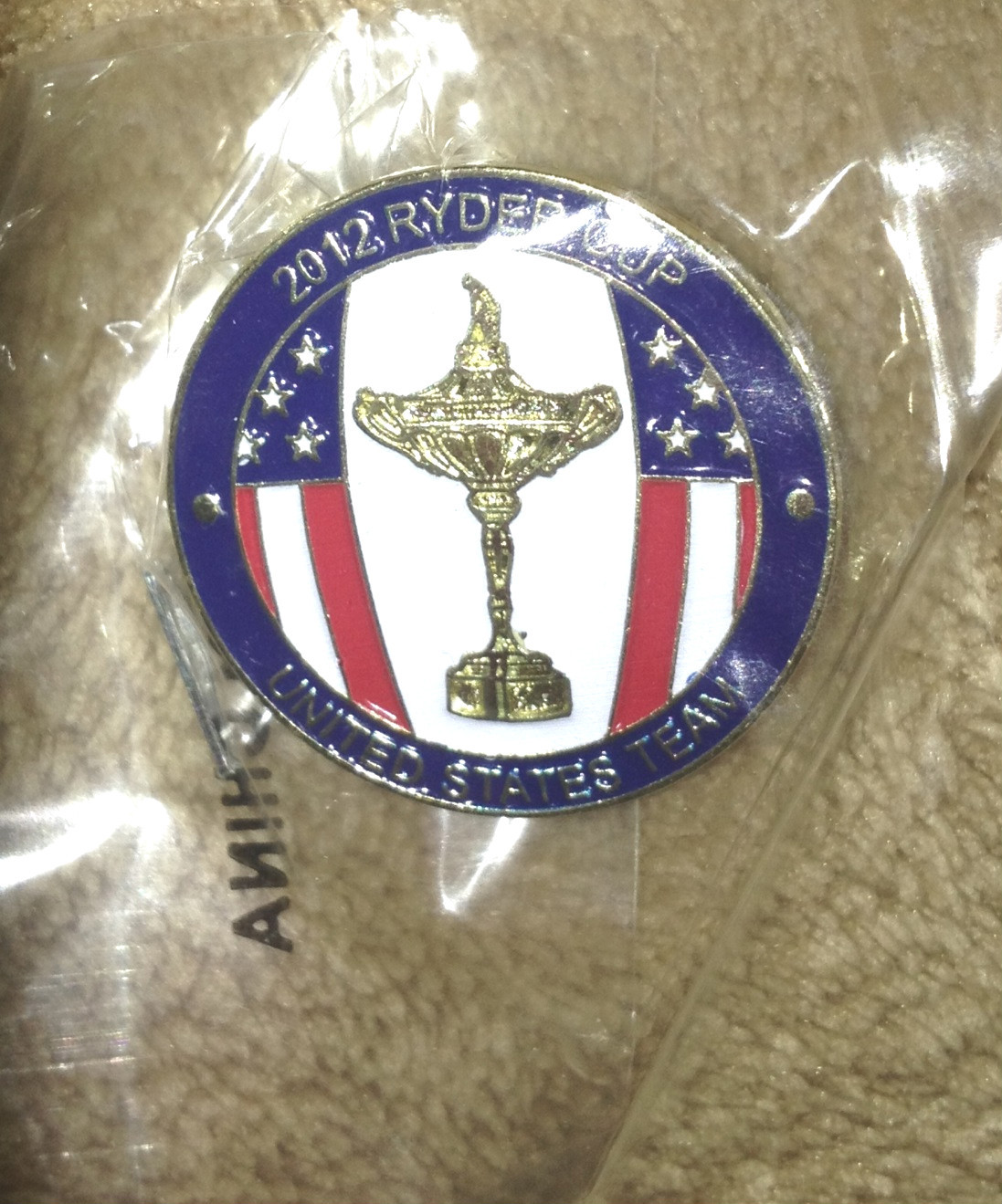 Rare Team USA Ryder Cup Pin 2012 Tiger Phil Bubba Zach Keegan Dufner Kuchar Webb