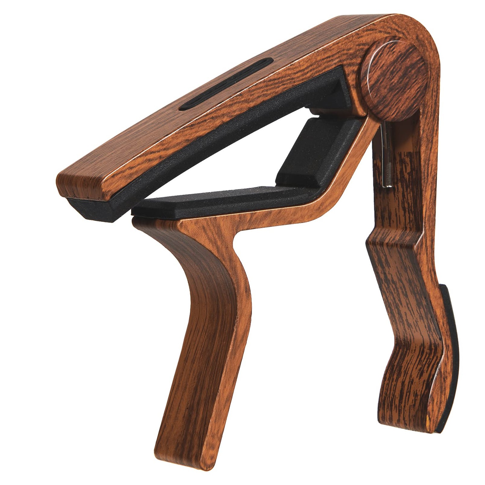 Rosewood Guitar Capo with Pick Holder for Acoustic, Electric, Ukulele
