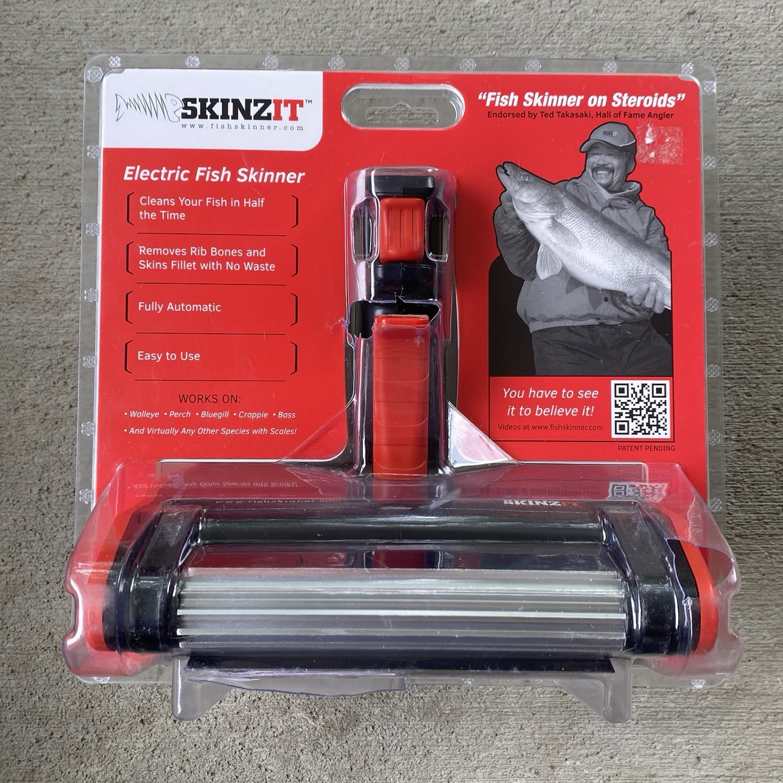 Skinzit Electric Corded Fish Skinner Descaler - New in Damaged Packaging