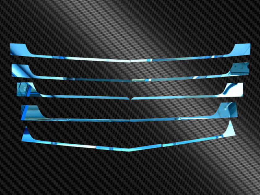 11 pcs Blue Stainless Steel Front Grill Covers Decorations for Actros MP4 trucks