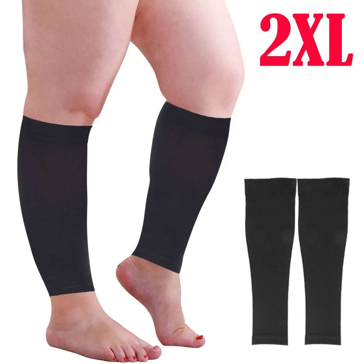 Calf Sleeves Leg Support Compression Socks for Swelling Shin Splints Varicose