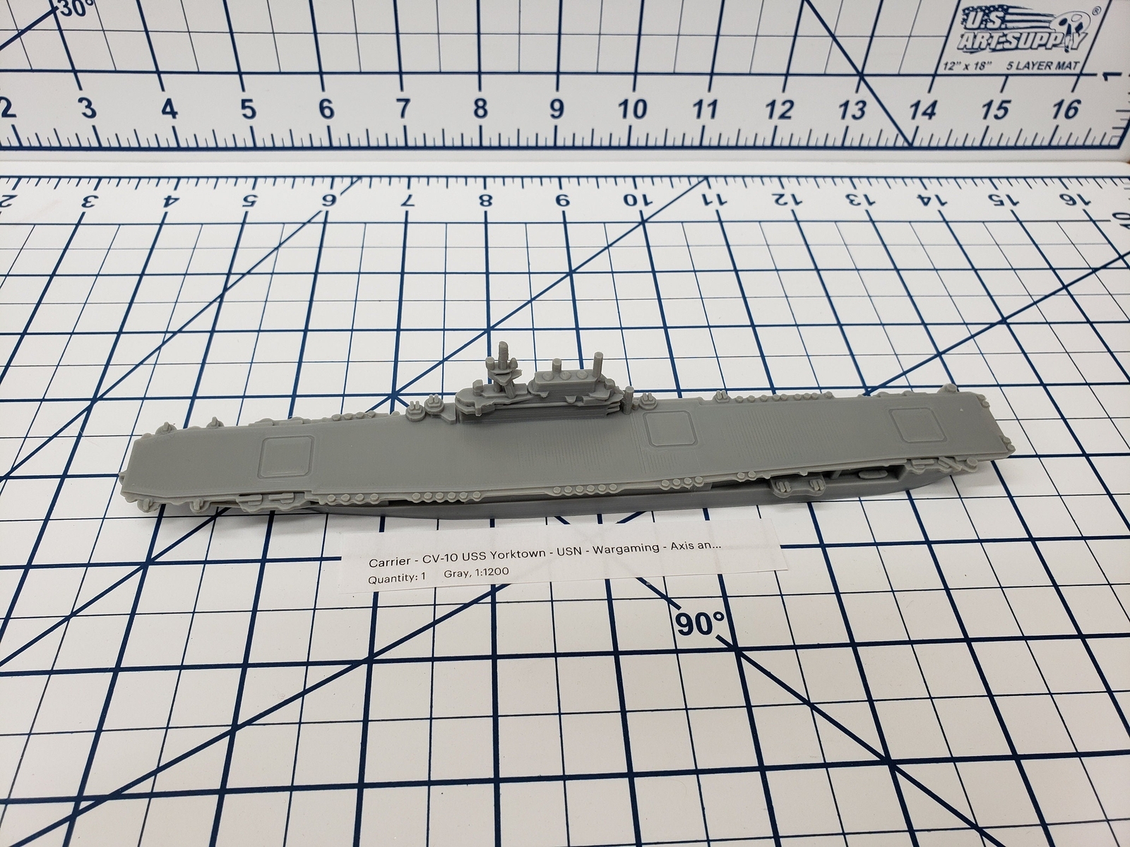Carrier - Yorktown - USN - Wargaming - Axis and Allies - Naval Miniature - Victo
