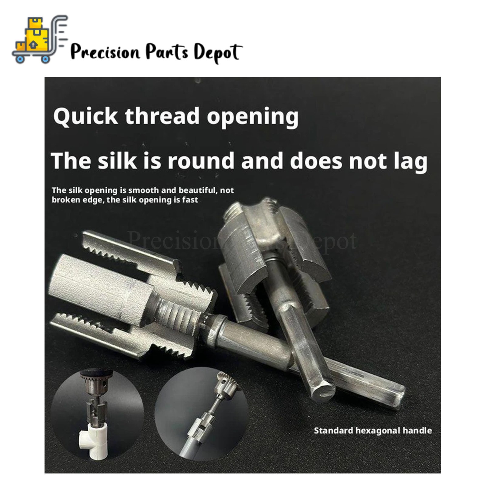 Integrated Internal & External Pipe Threading-Tool PVC Pipe Threader Kit US