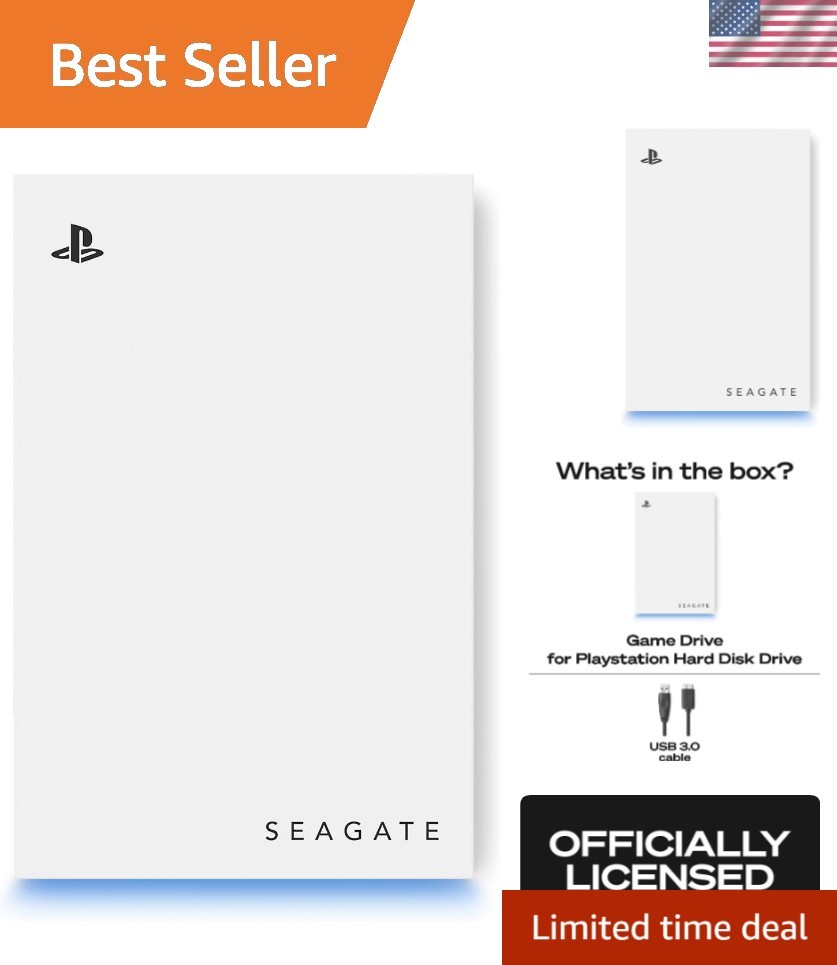 Portable 2TB External Hard Drive for PS5/PS4 - Game Drive with Quick Load Speed