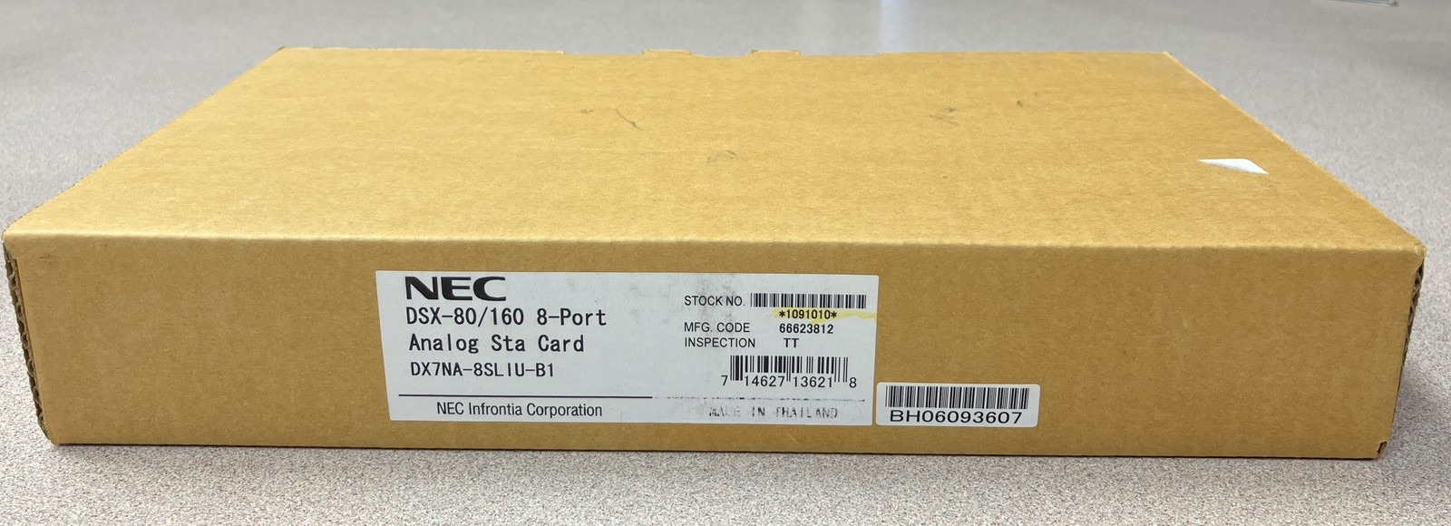 NEC 1091010 DSX-80/160 8-Port Analog Station Card DX7NA-8SL-IU-B1