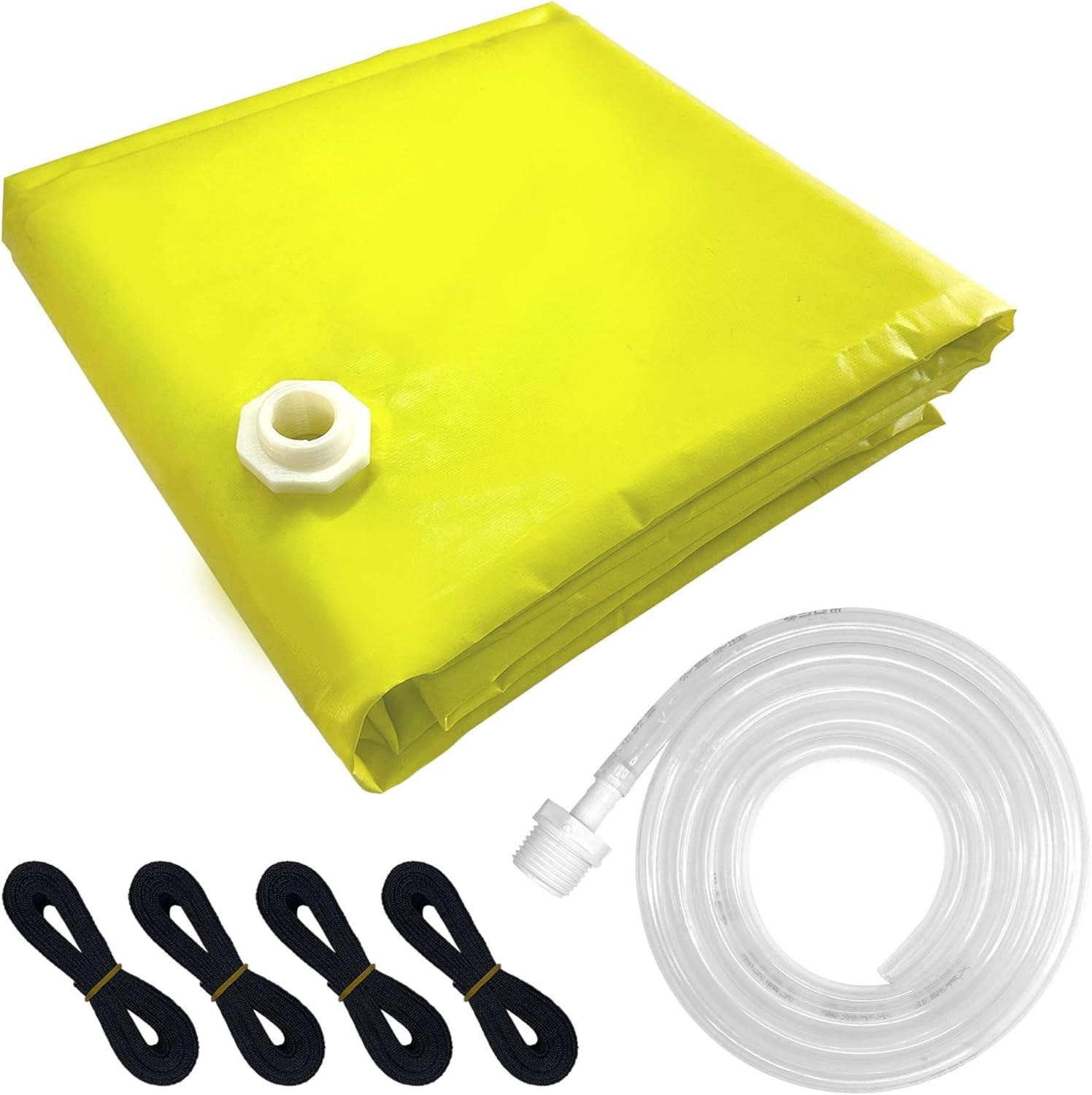 7' X 7' Drain Tarp Heavy Duty Ceiling Leak Diverter Yellow Roof Ceiling Leak Dri