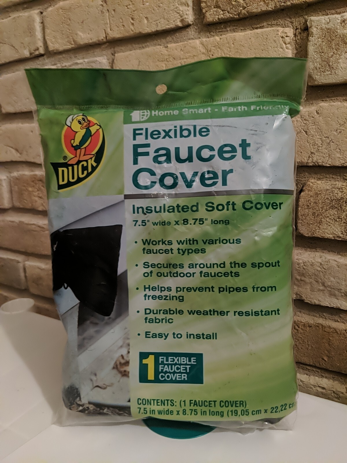 Duck Brand Soft Flexible Insulated Faucet Cover Protects Pipes Easy Install NIB