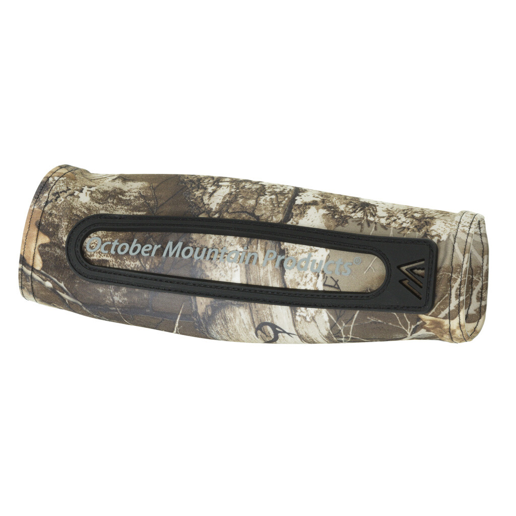 October Mountain Compression Arm Guard Realtree Edge Jacket Fit