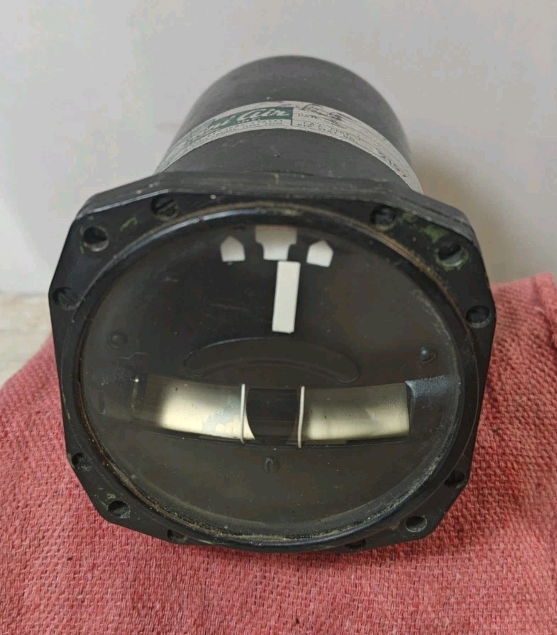 Vintage L.N. Schwein A-15 Electric Turn and Bank Indicator Aircraft Gauge WWII