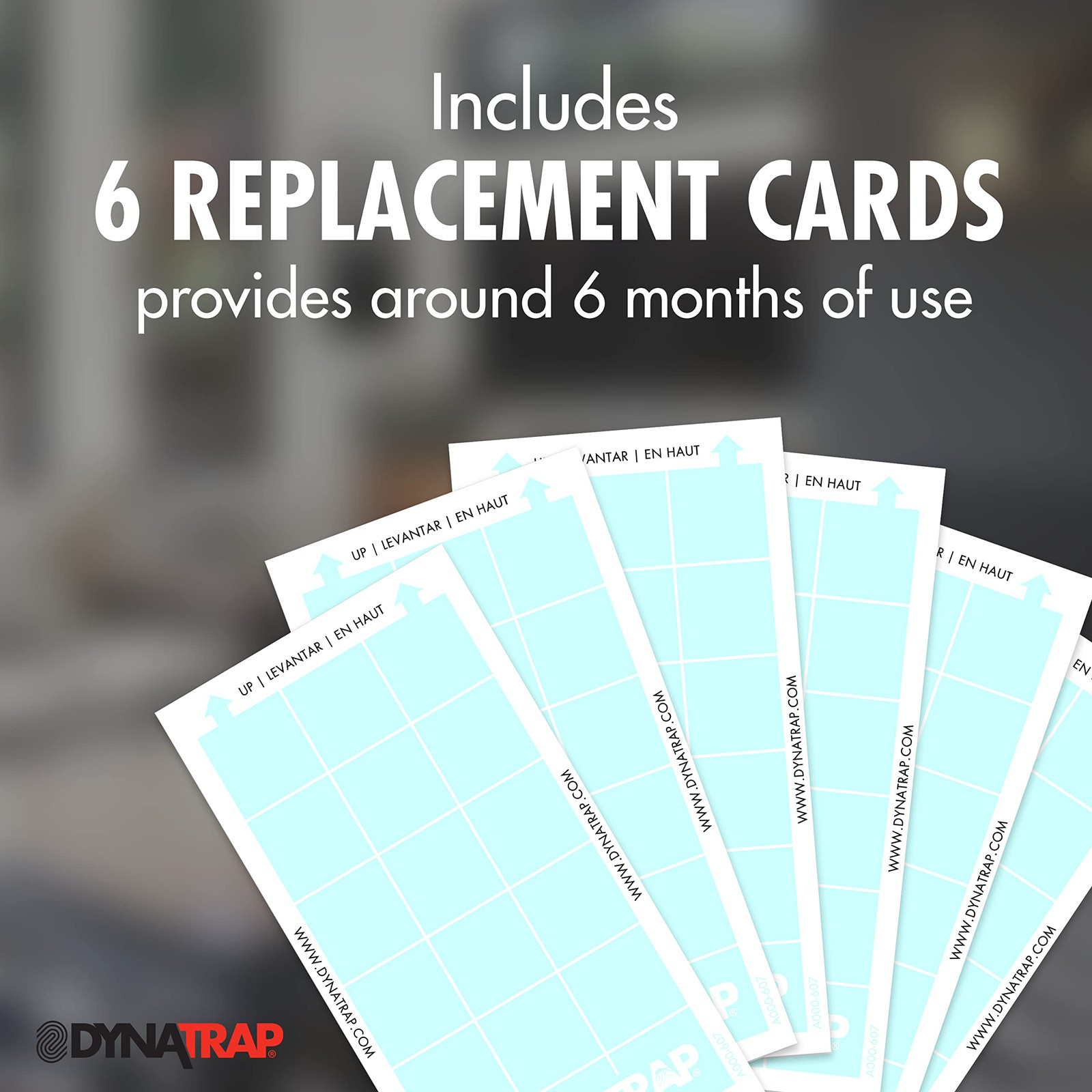 DynaTrap 230093 Replacement StickyTech Glue Cards for 6 Count, 6 Count