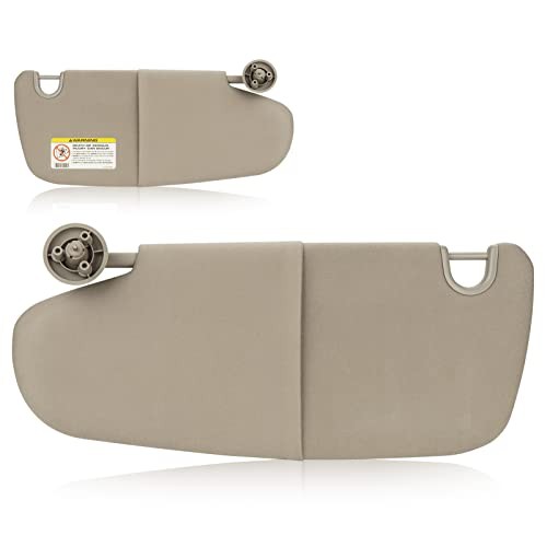 Simple Plastic Sun Visor for 2002-2009 Dodge Ram 1500, 2500, 3500 Driver Left