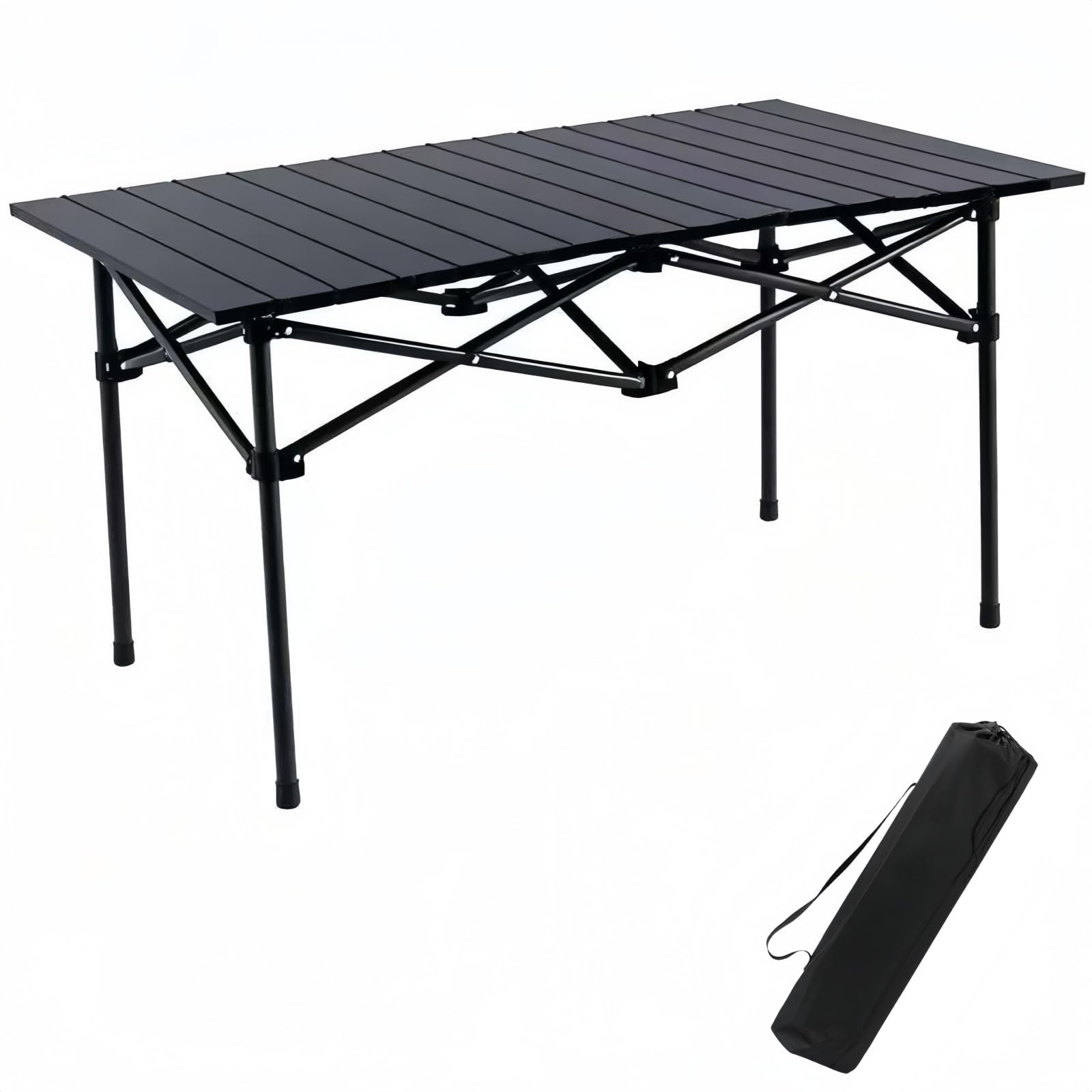 Folding Camping Table, Portable Beach Table,with Portable Bag，Suitable for In...
