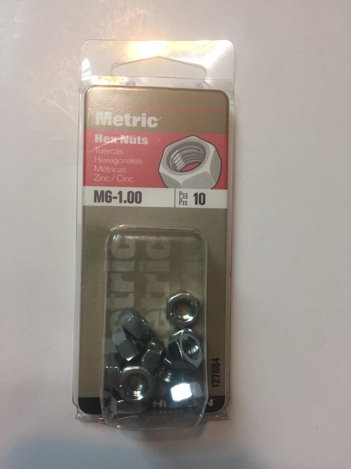 Hillman Metric Hex Nuts M6-1.00 #127084 Pack Of 10 + 2 Bonus 12 Total