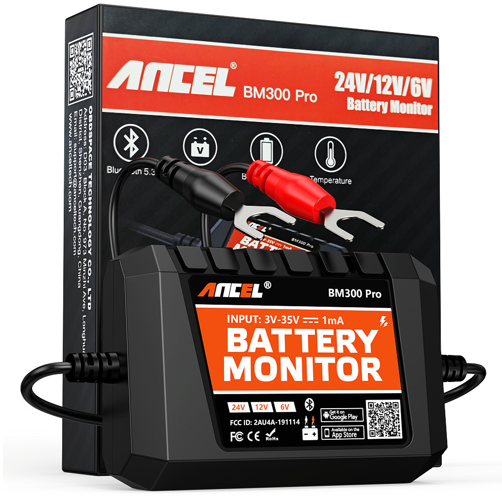 12V Battery Tester Car Truck Battery​​ Monitor 6V 24V Voltage Cranking Charging