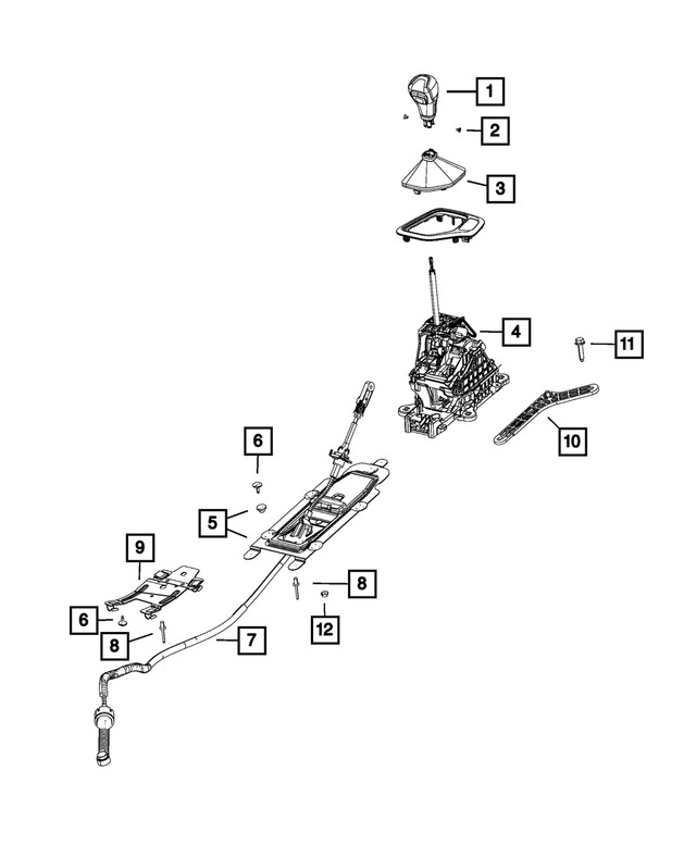 Genuine Mopar Gearshift Boot 6mz68lt5ab
