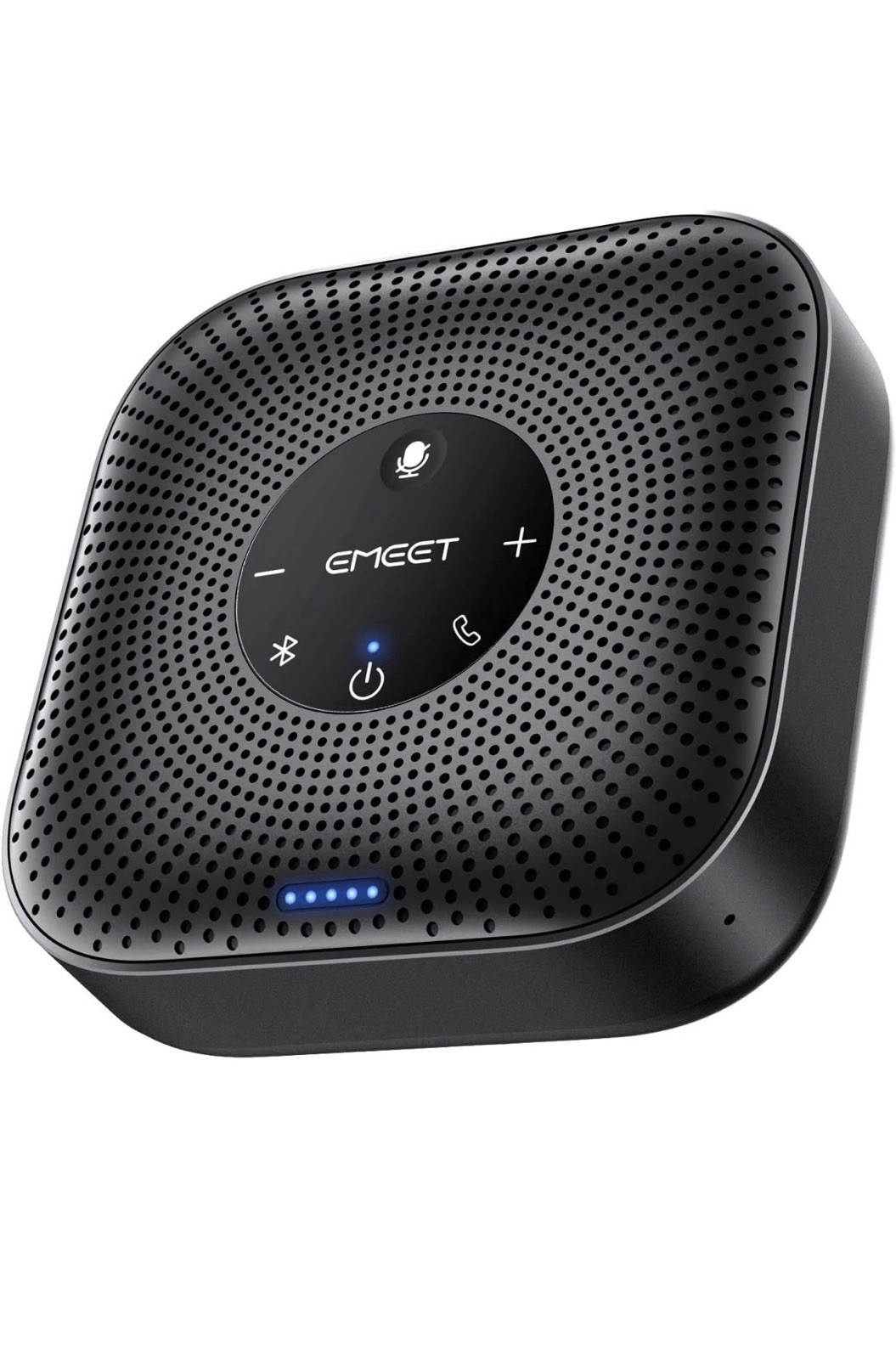 EMEET Conference Speakerphone M0 Plus, 4 AI Mics 360° Voice Pickup, Noise Reduct