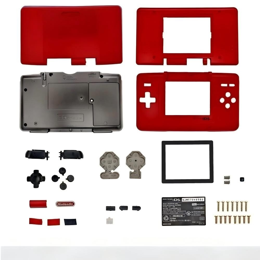 New Replacement Housing For Nintendo DS Shell Screen Tools Red Black