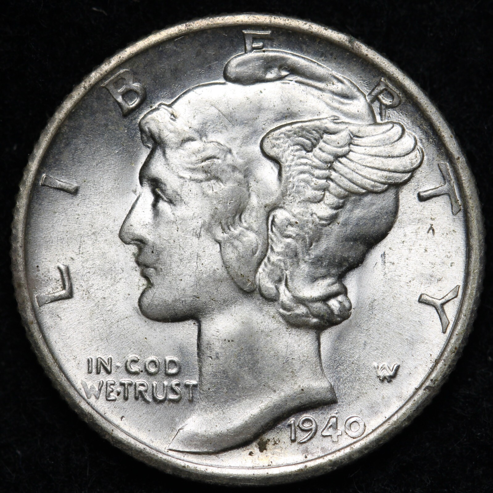 1940-S Mercury Silver Dime GEM BU *UNCIRCULATED* MS E288 T