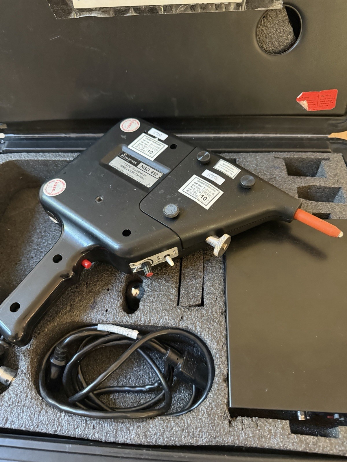 Schaffner NSG432 Electrostatic Discharge Simulator with Accessories