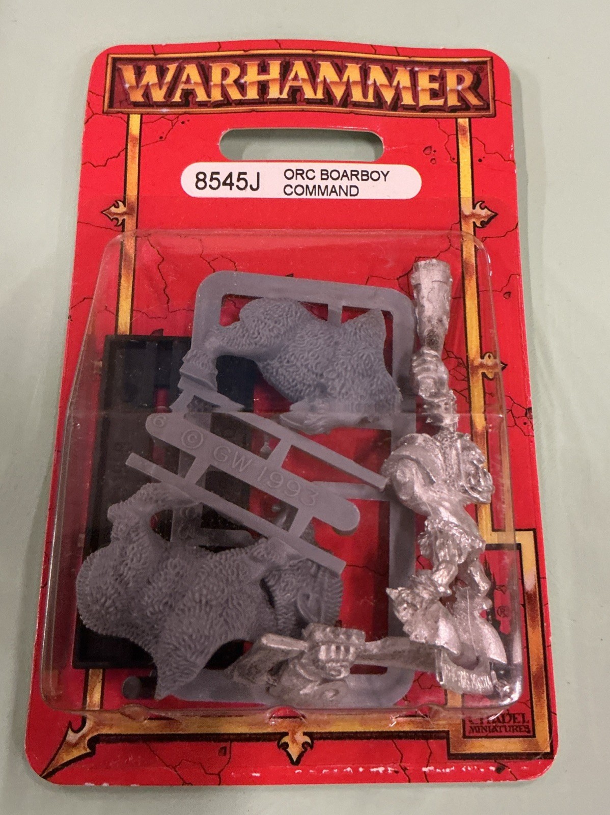 Warhammer 8545J Ork Boarboy Command  NIB OOP Metal & Plastic Variant (A)