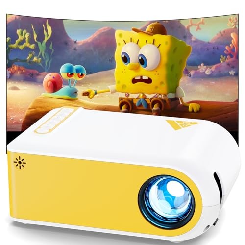 Mini Projector, Projector with WiFi and Bluetooth, 1080P Support Movie
