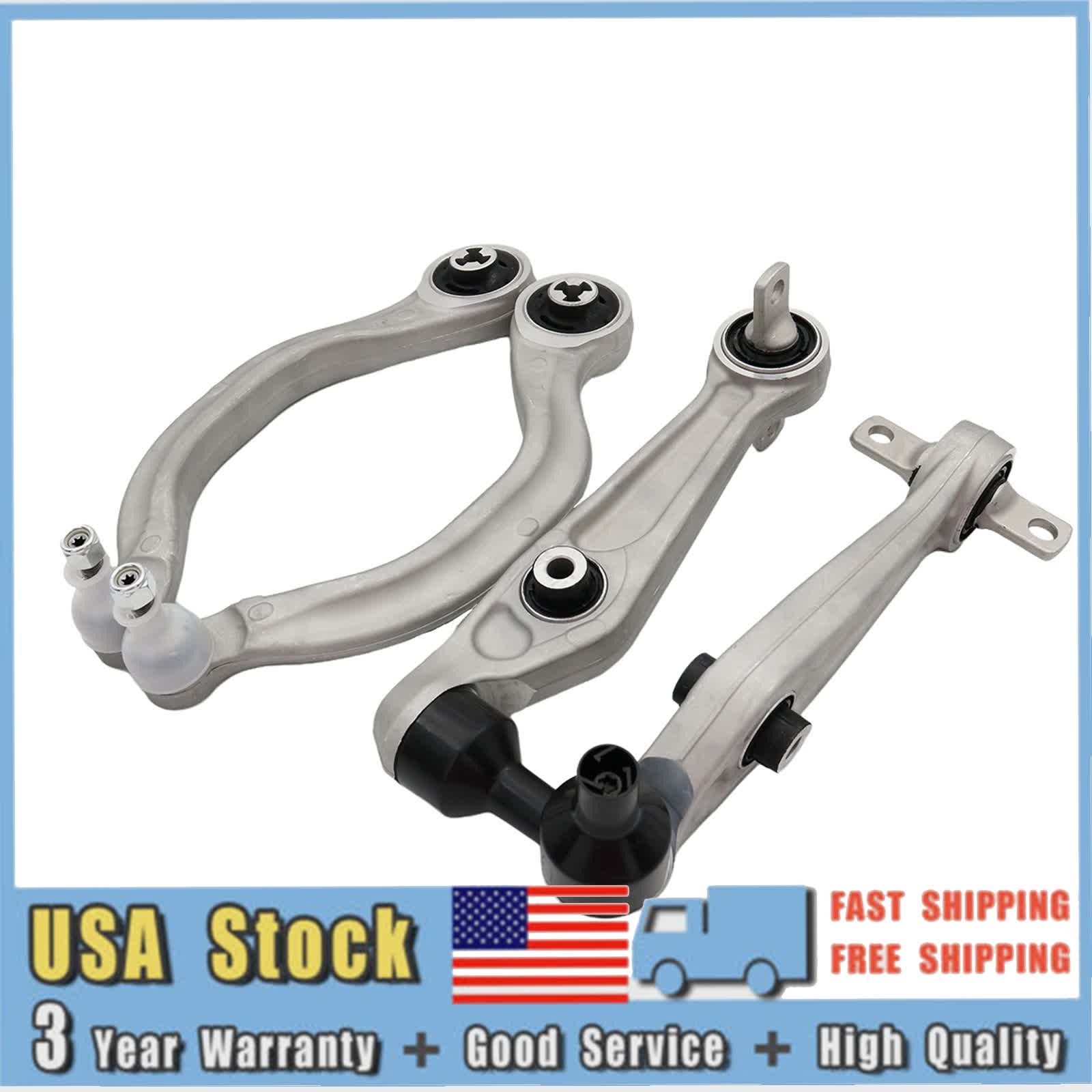 4x Front Left + Right Lower Control Arms Kit for 2017-2023 Tesla Model 3 Model Y