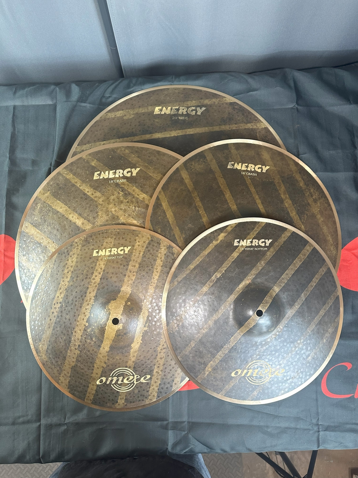 Omete Energy Series Cymbals - 5 Pack