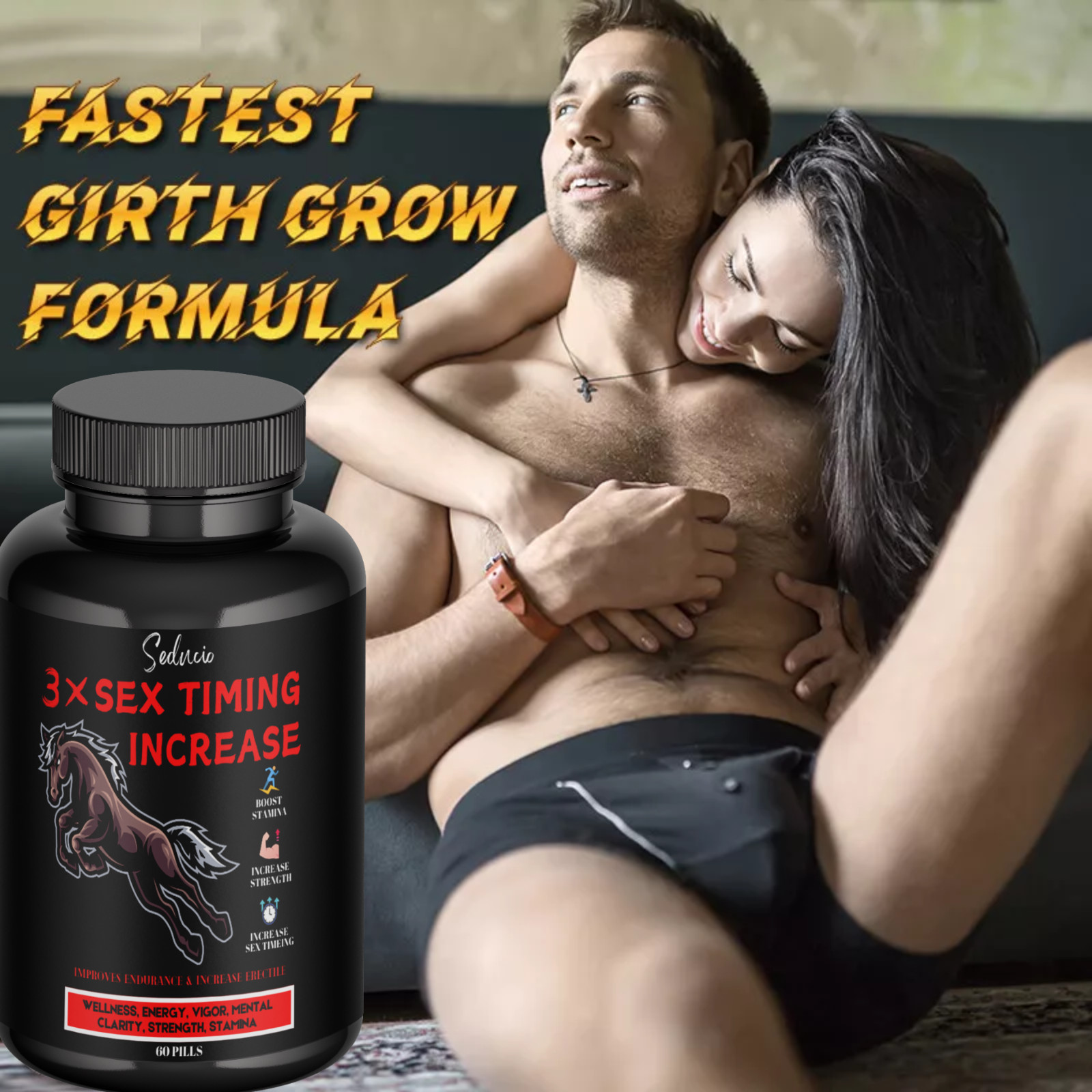 Penis-enlarger New XXXL Gain 12+ Inches Growth Capsules Faster Growth