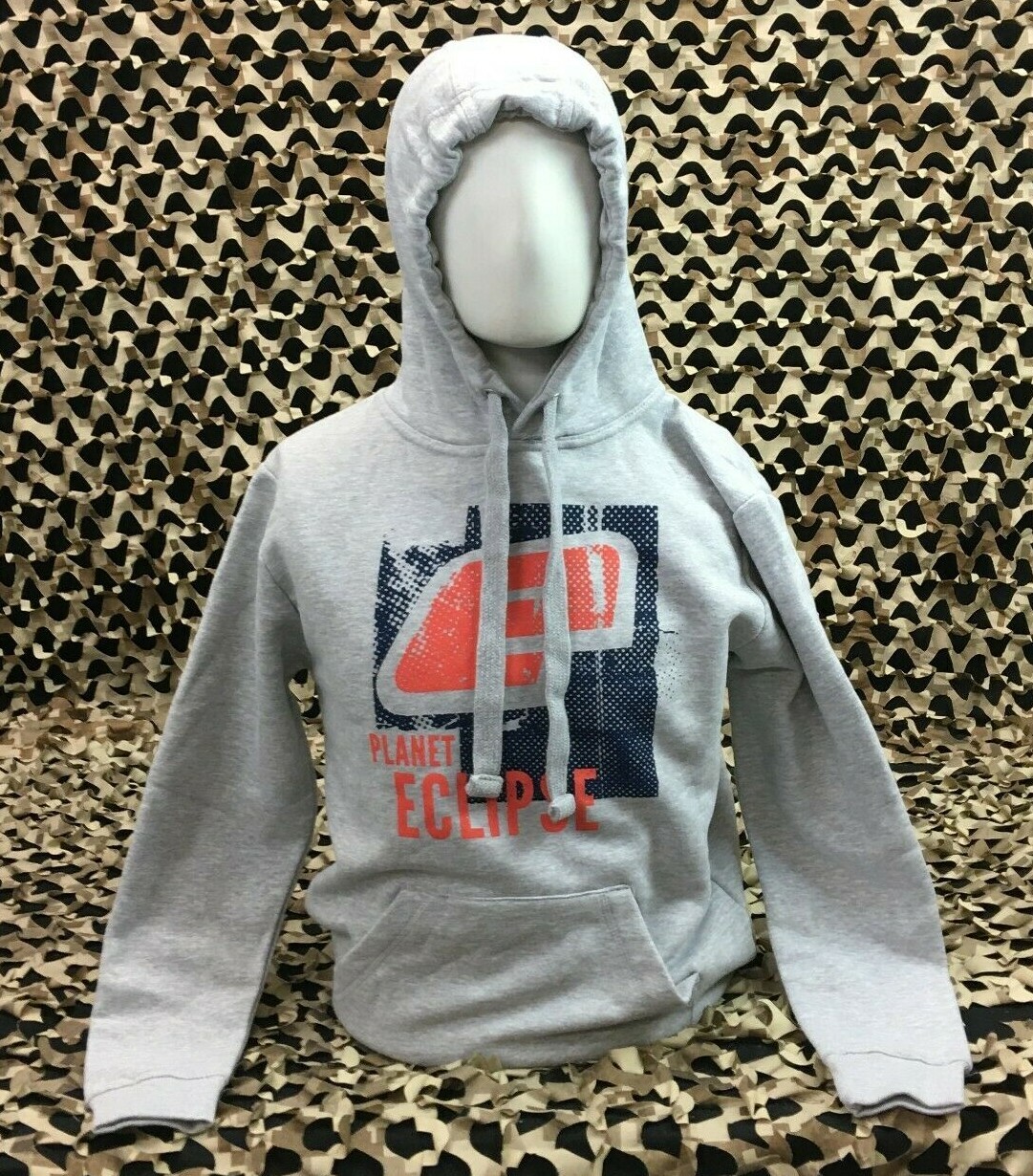 NEW LARGE Planet Eclipse Favela Hooded Sweatshirt - Heather