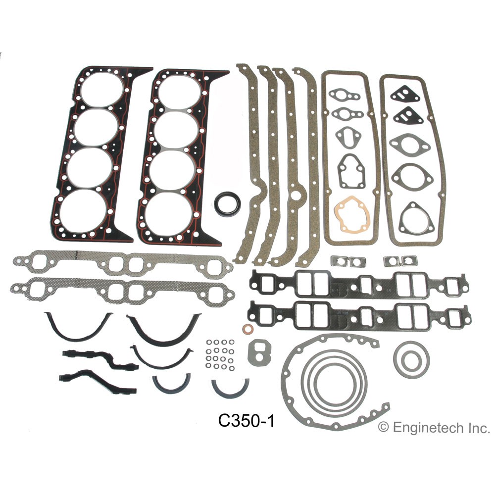 Enginetech Engine Gasket Set C350-1; Rebuilder for 1967-1985 Chevy 350 SBC